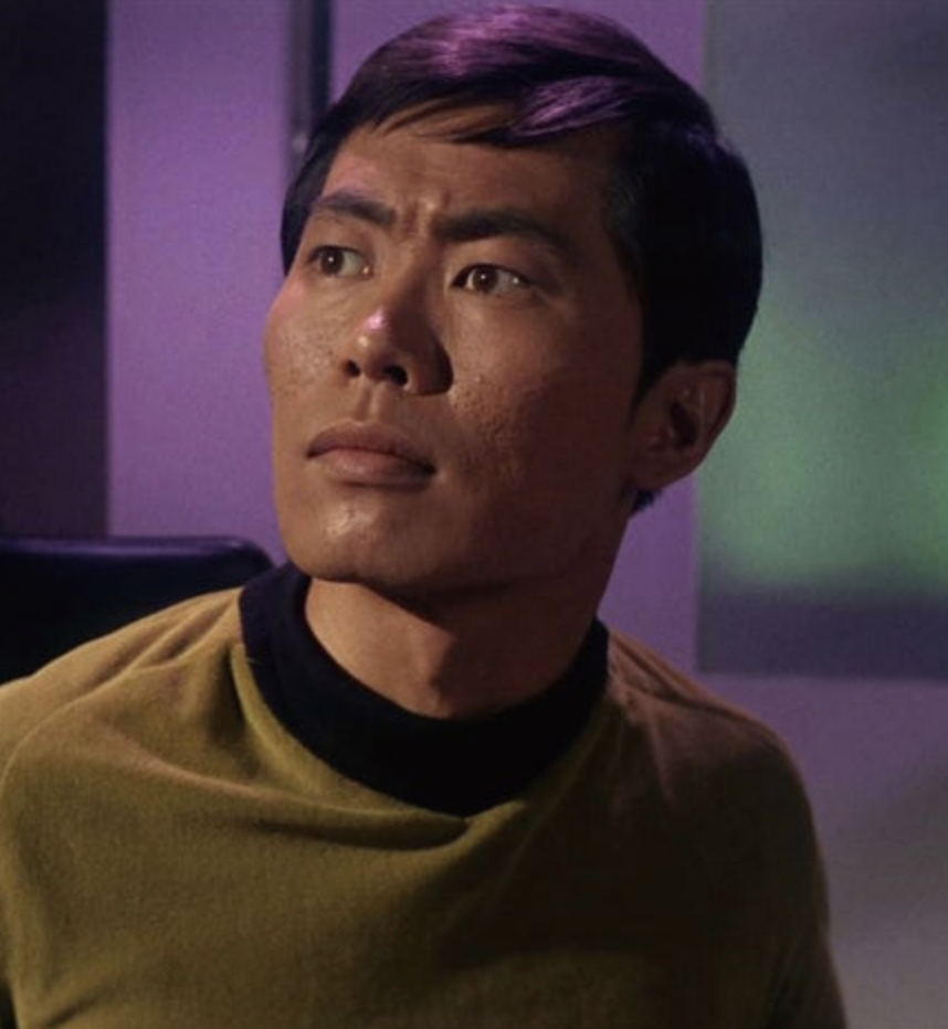 Young George as Sulu in a promo for "Star Trek"