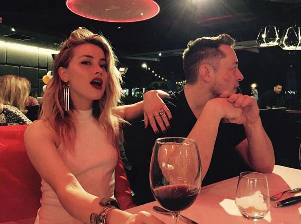 Musk wanted Lemon to ask him about his prior relationship with actress Amber Heard. The two are photographed in 2017. Instagram