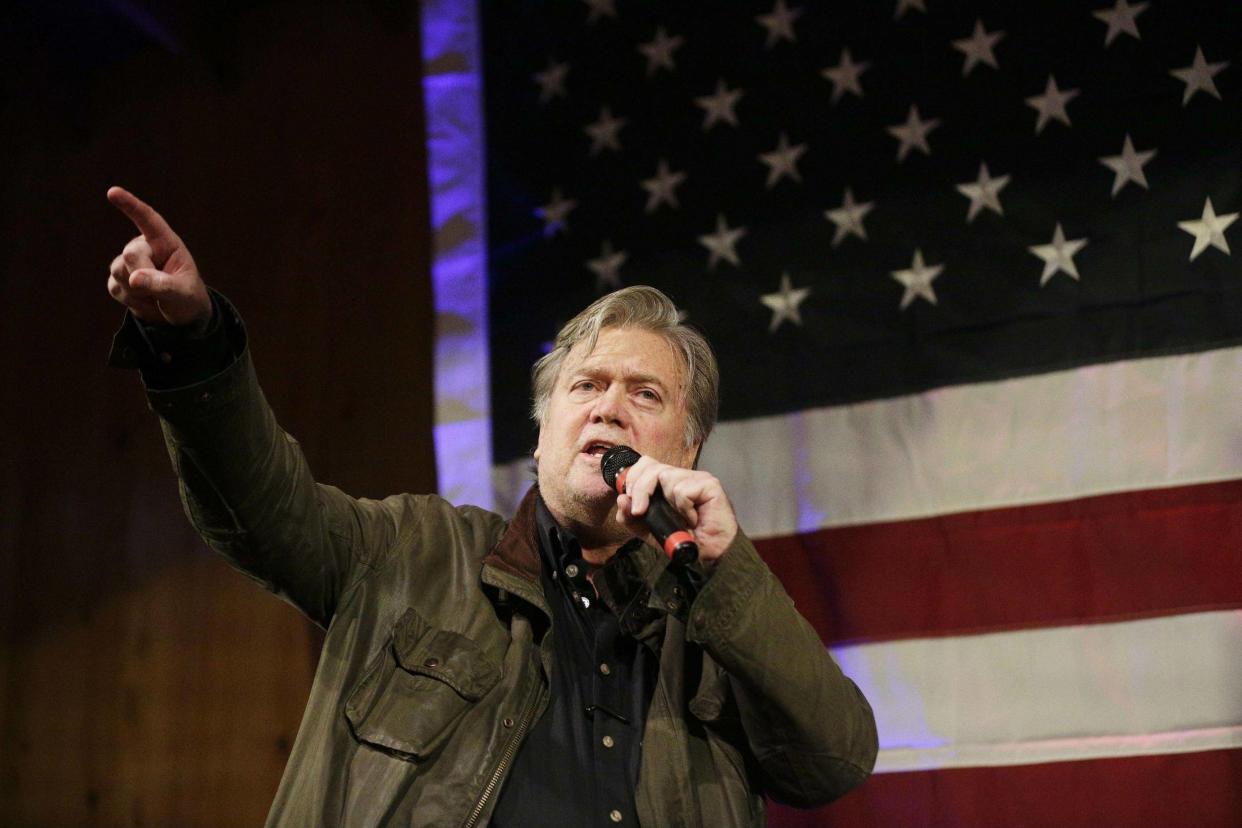 Mr Bannon wants to back a series of 'insurgent' candidates: AP