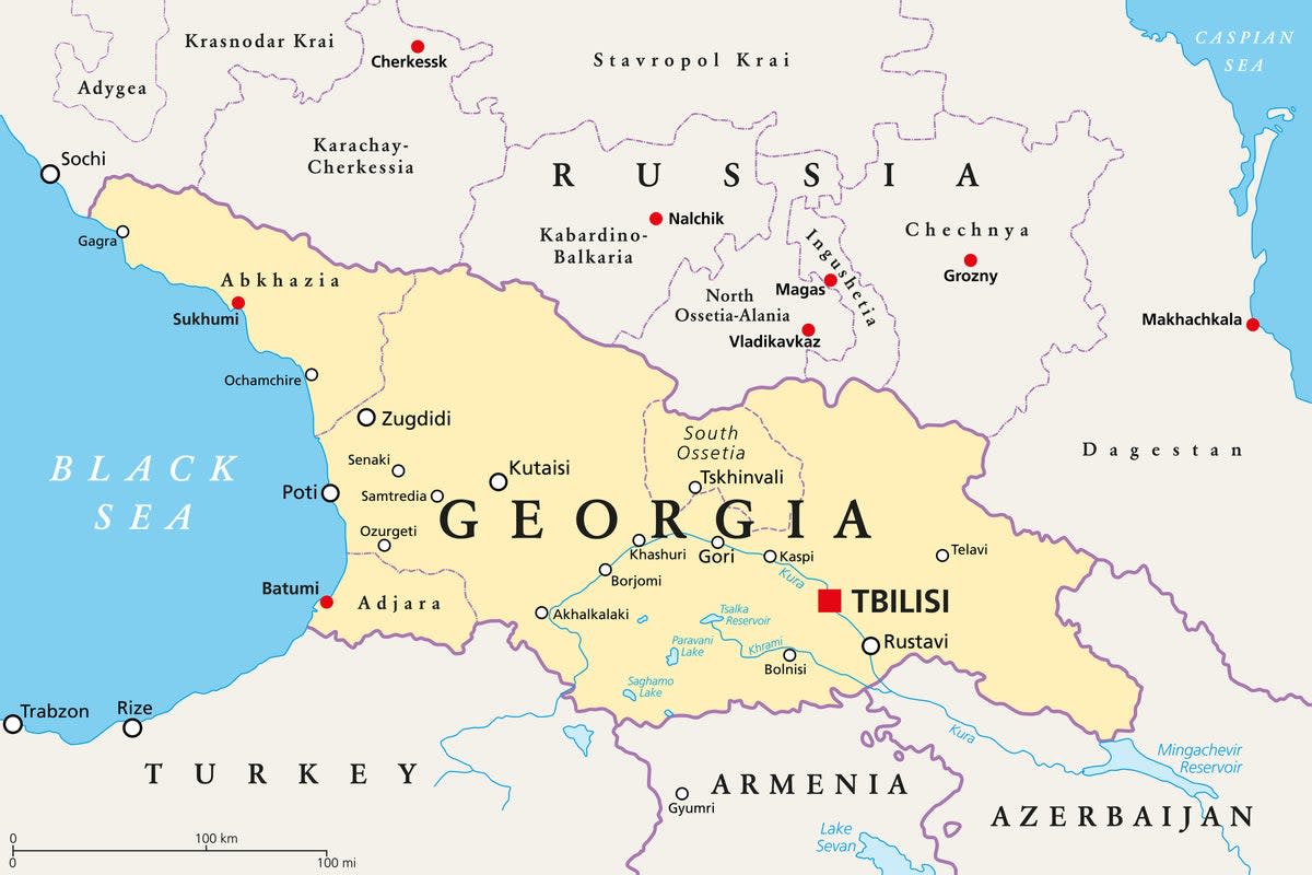 Georgia and its border with Russia (Getty/iStock)