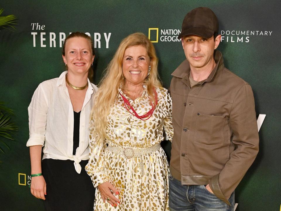 Emma Wall, Sigrid Dyekjær and Jeremy Strong attend National Geographic Documentary Films' New York Premiere Screening of THE TERRITORY at the CPC Summer Film Festival on August 16, 2022 in New York City