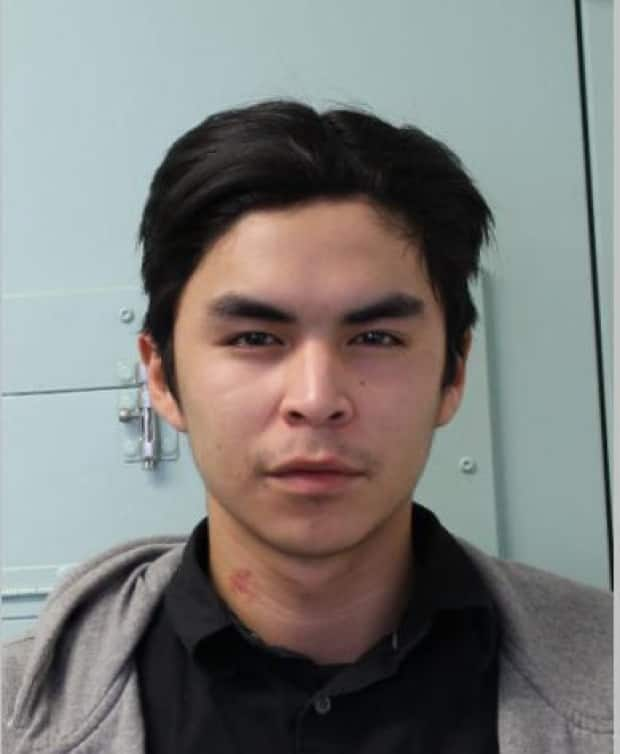 Prince Albert RCMP released an image of the accused, Luke Cook, 21, asking for the public’s assistance in finding him.   (Prince Albert RCMP - image credit)