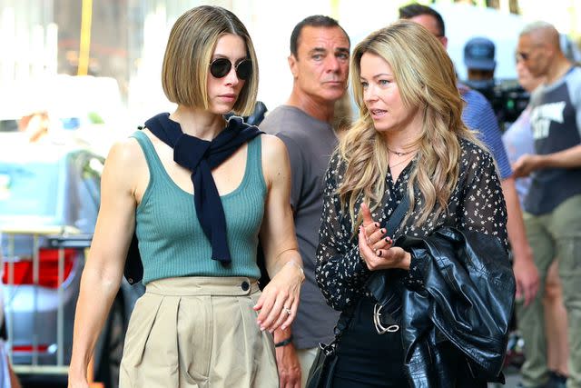 <p>Jose Perez/Bauer-Griffin/GC Images</p> Jessica Biel and Elizabeth Banks