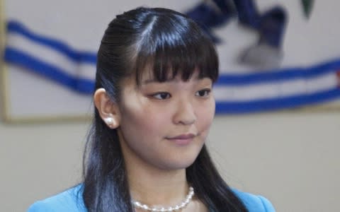 Princess Mako will lose her titles if she marries her fiance - Credit: Gustavo Amador/EPA