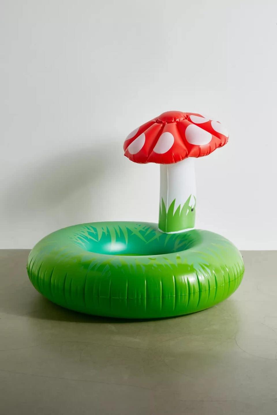 <p>The <span>Mushroom Pool Float</span> ($38) is a fun tube that will add a dash of color and whimsy to your poolside. The float has a propped-up mushroom that can provide some much-needed shade. </p>