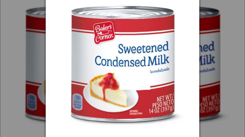 Baker's Corner canned condensed milk