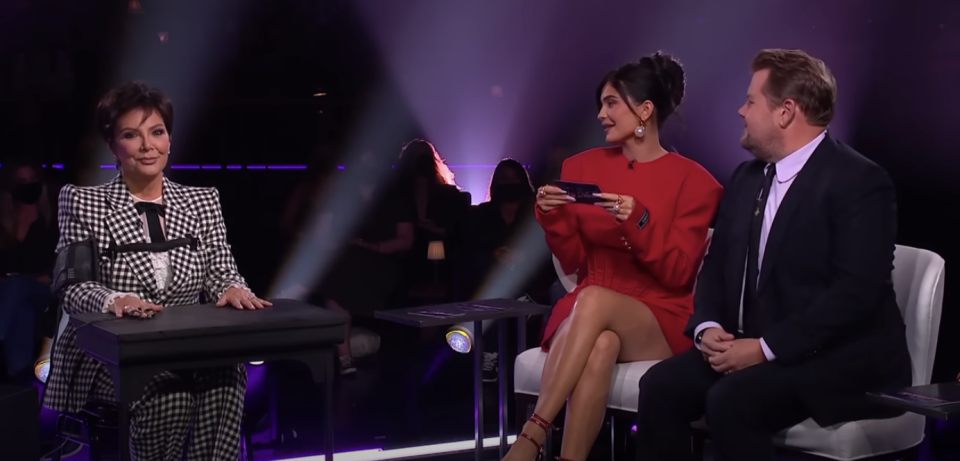 Kris and Kylie on The Late Late Show with James Corden