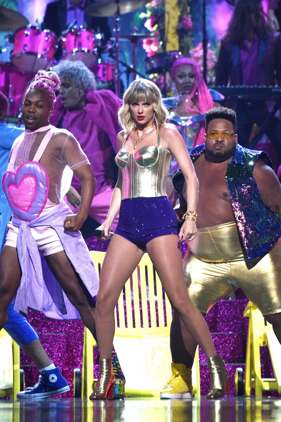 Taylor Swift performs at the MTV Video Music Awards on August 26, 2019.