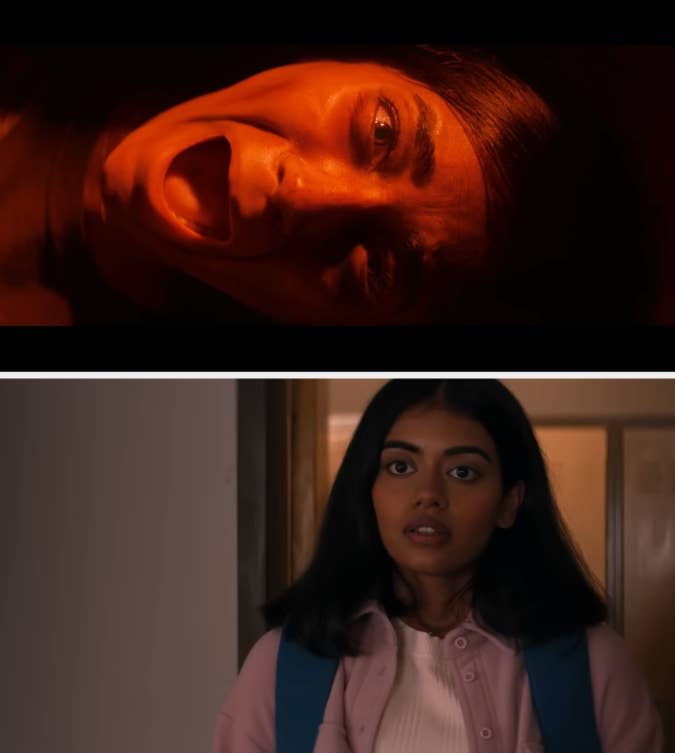 screencaps of Megan Suri as Sam in It Lives Inside trailer