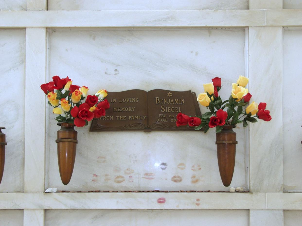 Crypt of Bugsy Siegel at Hollywood Forever Cemetery