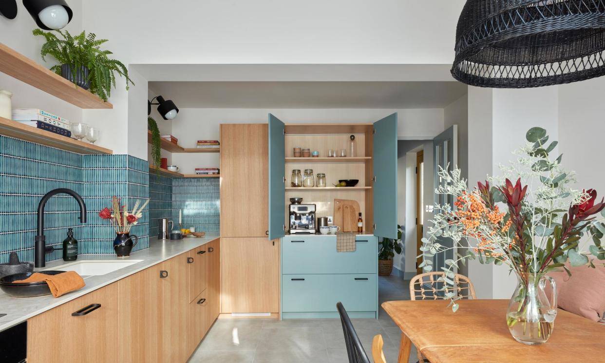 <span>Ikea cabinets were souped up with premium fronts from Husk to help create a modern kitchen. <em>All photographs: Chris Snook, except where stated</em></span><span>Photograph: Chris Snook Photography</span>