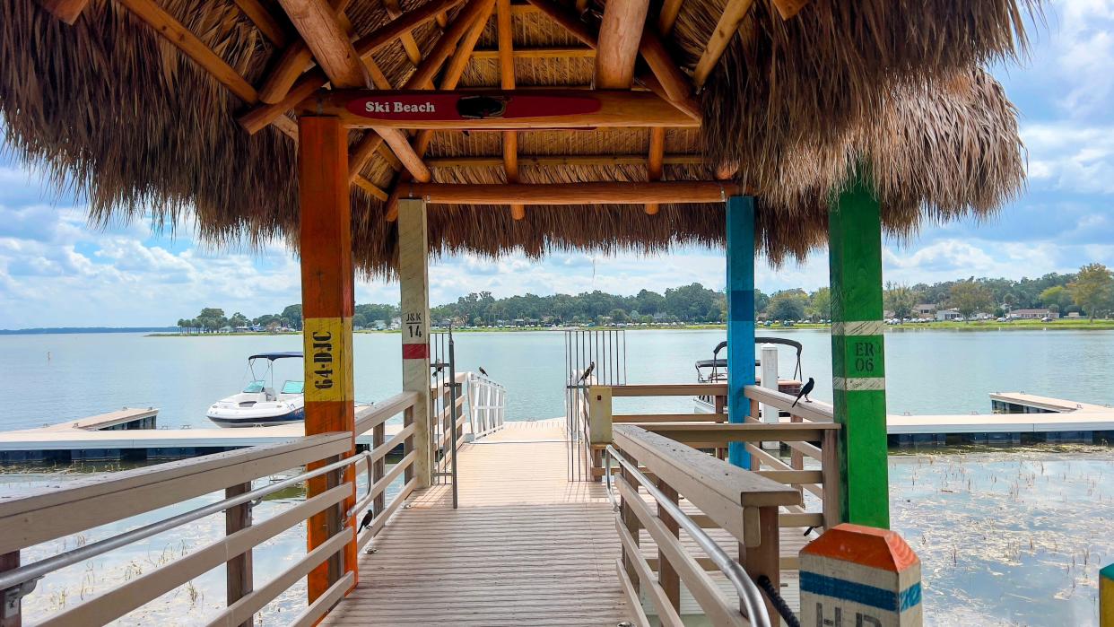 View from the dock at Ski Beach Bar & Grill in Leesburg.