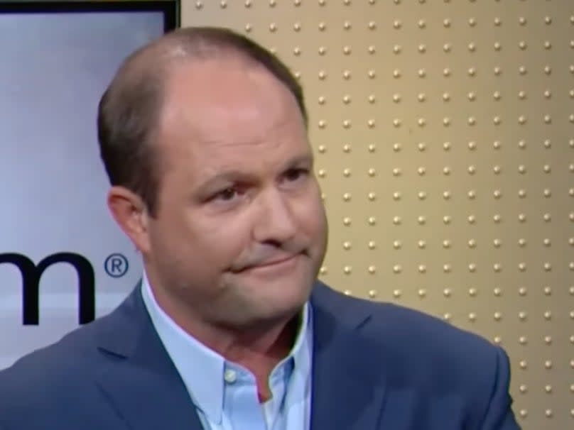 <p>Paycom founder Chad Richison during an interview in 2019</p> ((CNBC Television))