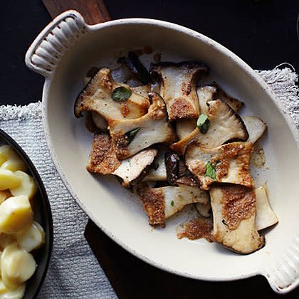 Roasted King Oyster Mushrooms