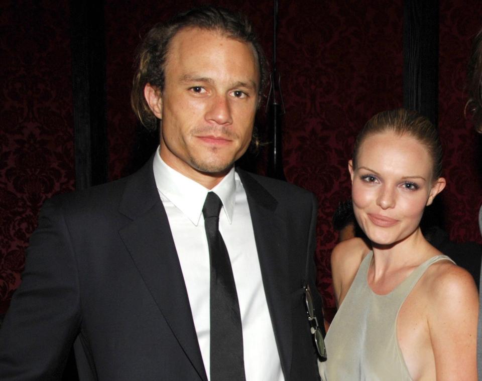 Kate Bosworth remembers Heath Ledger on what would have been his 40th birthday. Here they are at a 2007 Calvin Klein dinner party in NYC. (Photo: BILLY FARRELL/PatrickMcMullan.com)