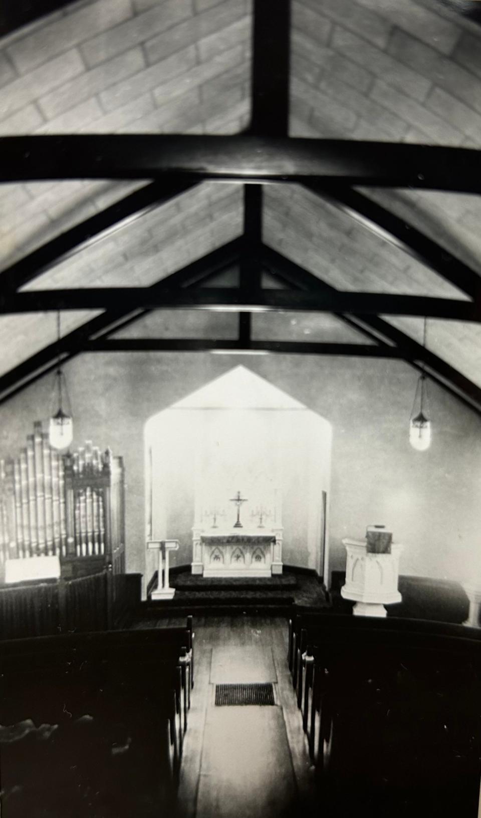 This undated historical photo depicts the inside of Emanuel Lutheran Church in Brandon.