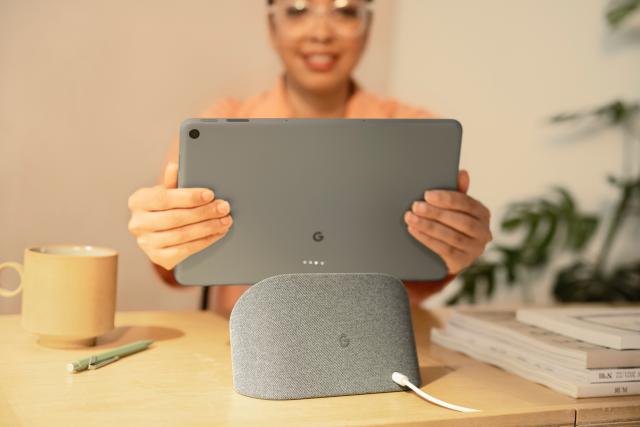 Google Pixel Tablet with Charging Speaker Dock - Android Tablet with  11-Inch Screen, Smart Home Controls, and Long-Lasting Battery -  Rose/Porcelain 