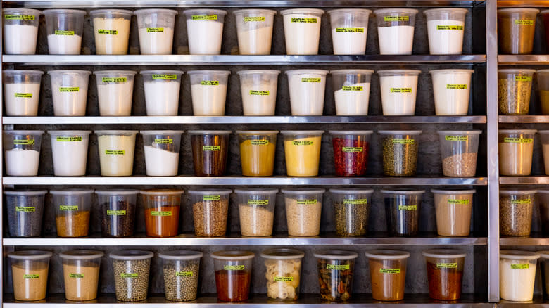 stocked and organized pantry