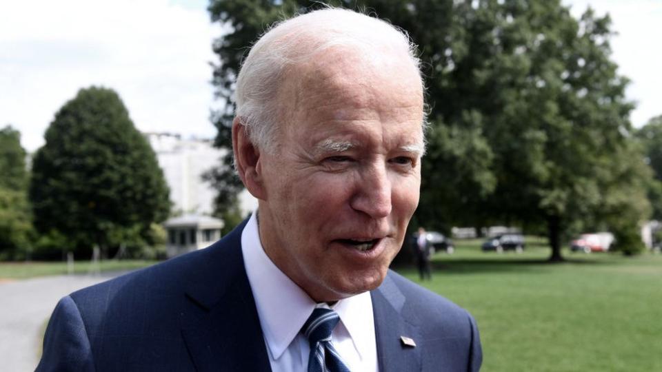 Joe Biden, presidente de Estados Unidos, en el exterior de la Casa Blanca