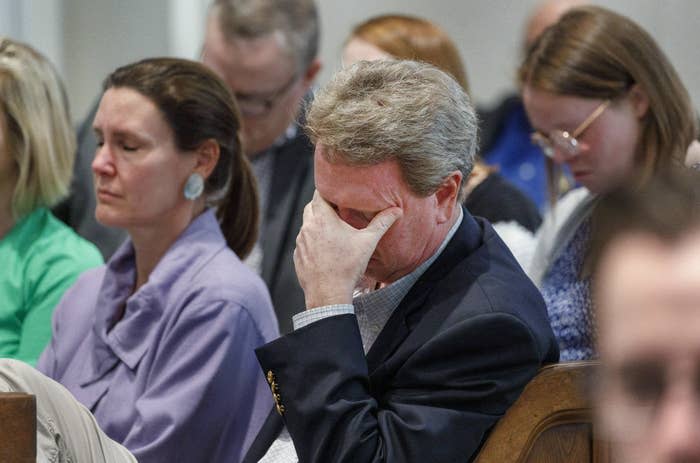 John Marvin Murdaugh, brother of Alex Murdaugh, listens to testimony on Feb. 16, 2023, in Walterboro, South Carolina.