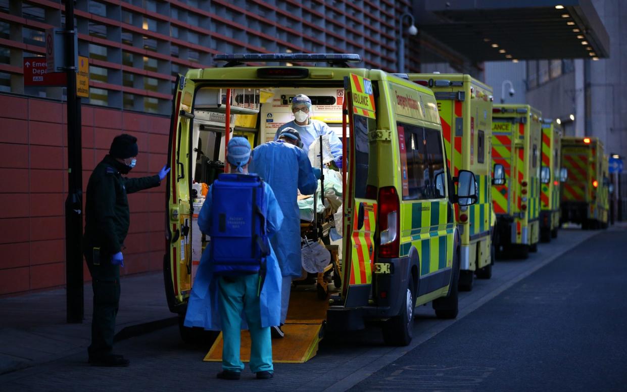 At the peak of the second wave in mid-January, 44 per cent of all deaths in the UK were linked to the virus - Hollie Adams/ Getty Images Europe