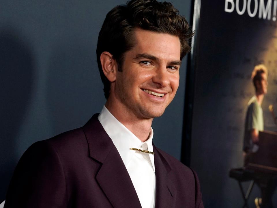 Andrew Garfield at the world premiere of "Tick, Tick ... Boom!"  on the opening night of the 2021 AFI Fest.