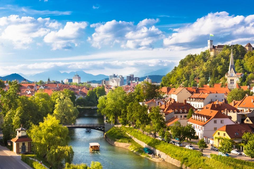 A view of Ljubljana and its river, the Ljubljanica (Getty Images/iStockphoto)