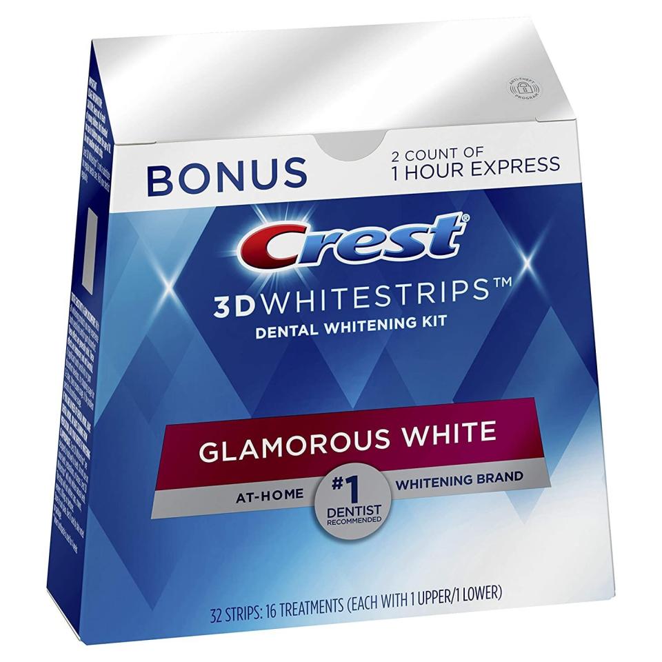 You might not be doing much IRL socializing, but that doesn't mean you can't care about your pearly whites. <a href="https://amzn.to/2KXmhjn" target="_blank" rel="noopener noreferrer">Crest 3D Whitestrips</a> are a great gift for yourself for the holiday season, or could even make a fun stocking stuffer for the person who's looking to brighten up their smile this holiday season. Normally $40, <a href="https://amzn.to/2KXmhjn" target="_blank" rel="noopener noreferrer">get them on sale for $30</a> on Cyber Monday on Amazon.