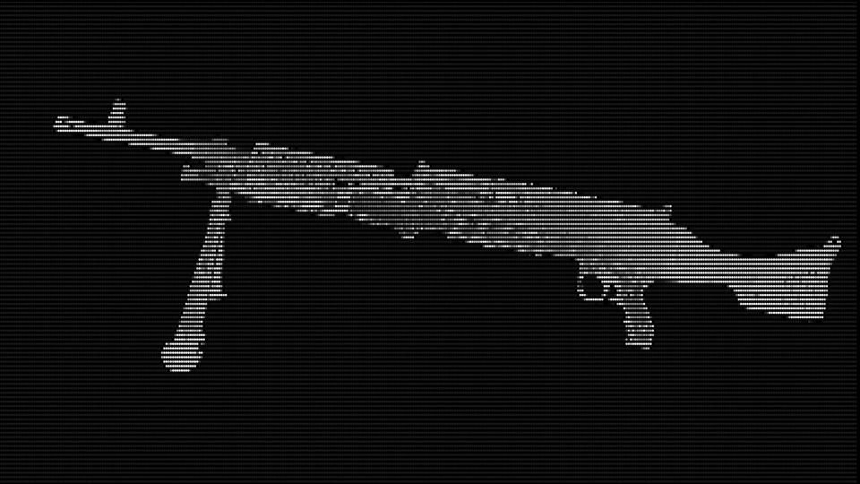 Graphic depicting an M240 machine gun. (AP Illustration/Peter Hamlin)