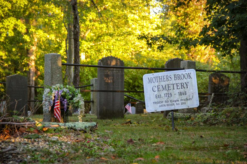 Mother's Brook Cemetery is off North Main Street in Fall River.