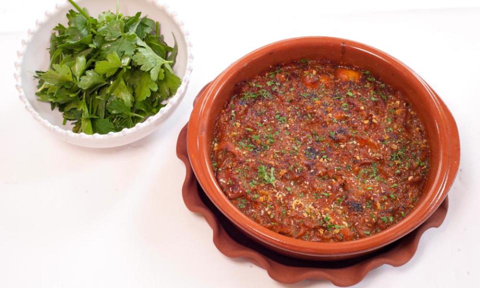 ‘The best reason for coming here’: ‘My Mum’s Tripe and Cuttlefish Gratin’.