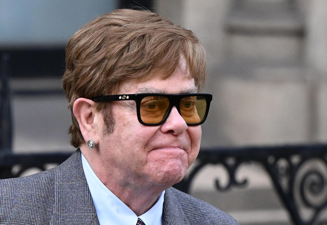 Elton John, ici à Londres, le 27 mars 2023.