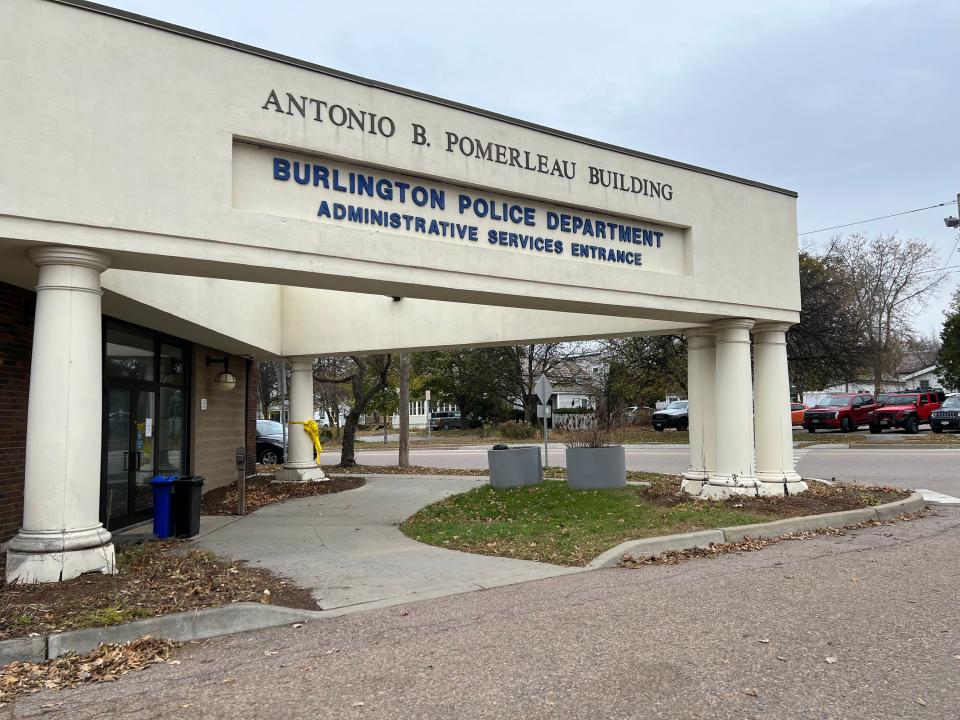 Burlington Police Department building at 1 North Ave on Nov. 13, 2023.