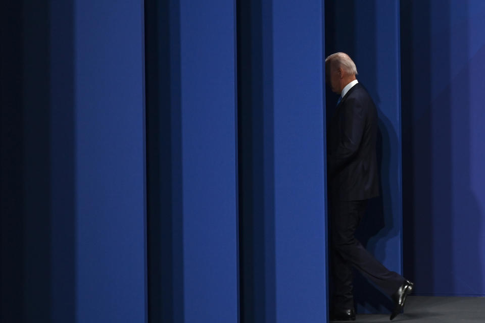 El presidente de Estados Unidos, Joe Biden, en la cumbre de la OTAN en Madrid, el miércoles 29 de junio de 2022. (Kenny Holston/The New York Times)