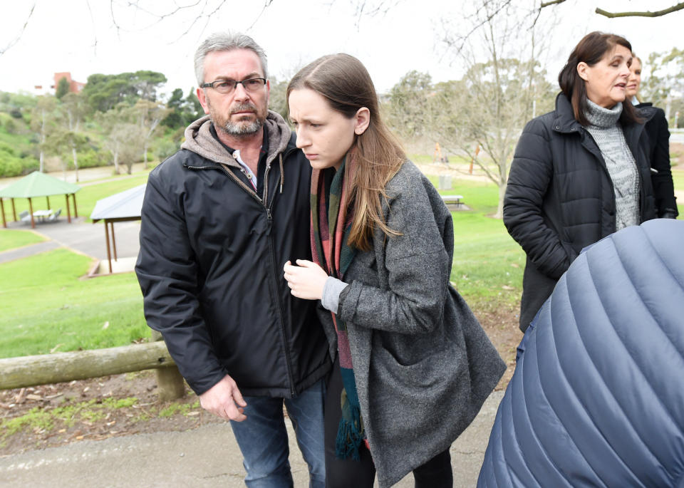 Body language experts say Borce Ristevski struggled to make eye contact during the press conference. Source: AAP