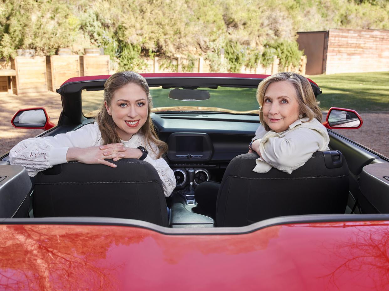 Hillary Rodham and Chelsea Clinton speak to inspiring women on their new Apple TV+ series, "Gutsy."