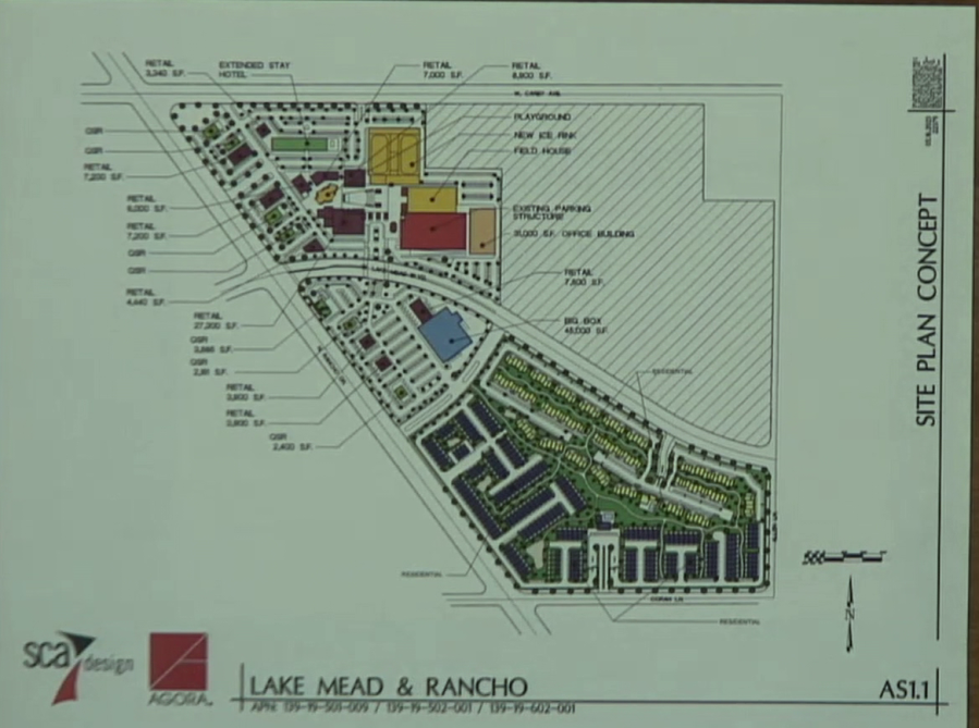 Proposed project at former site of Texas Station and Fiesta Rancho casinos (Credit: Agora Realty)