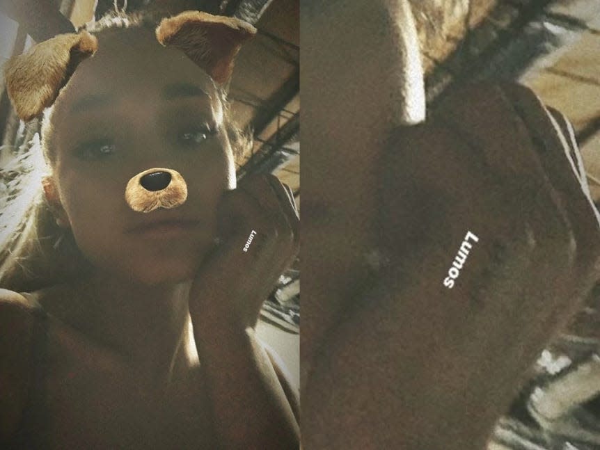 ariana grande lumos tattoo