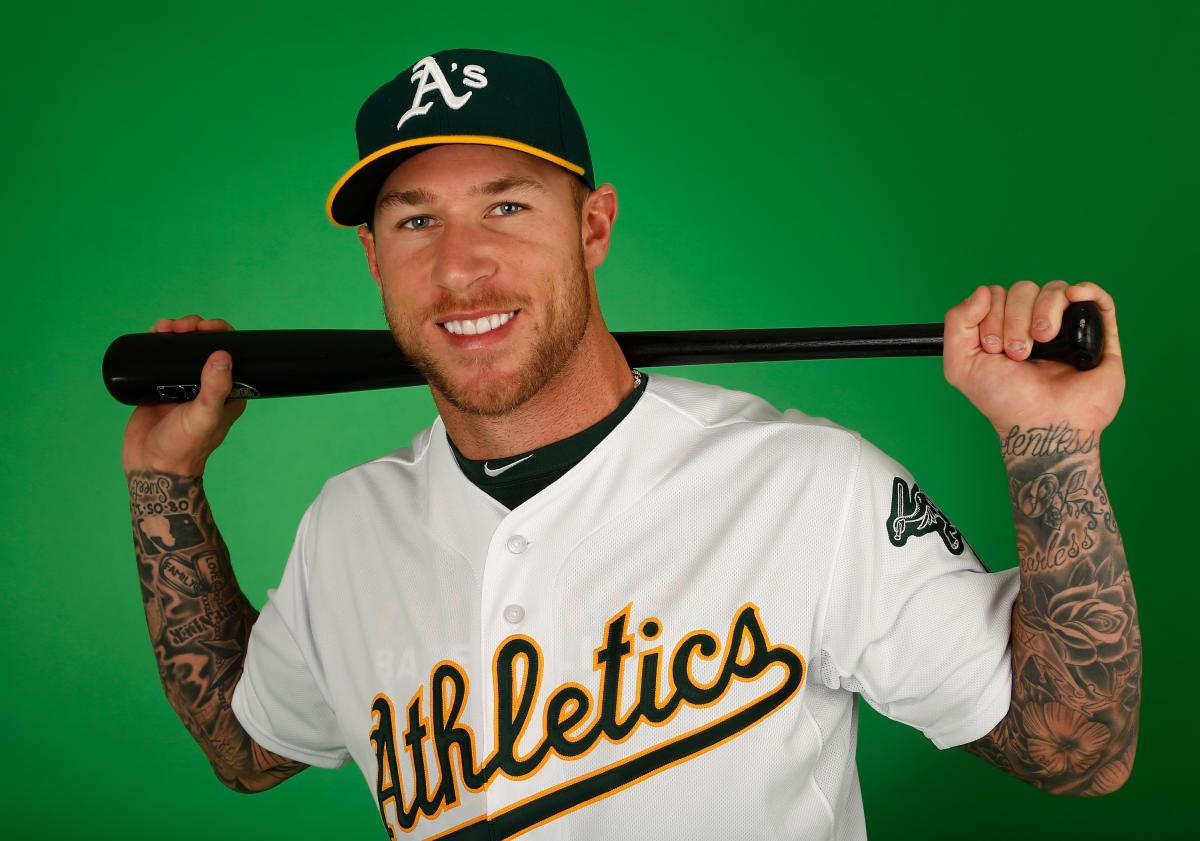 A's infielder Brett Lawrie struck out four times on 12 pitches