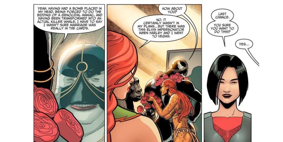 Harley Quinn And Poison Ivys Wedding Featured In Dcs Injustice Comic 