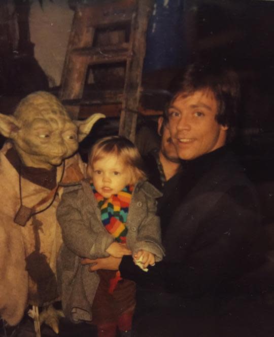 See Mark Hamill And Family Romping Around The Return Of The Jedi Set