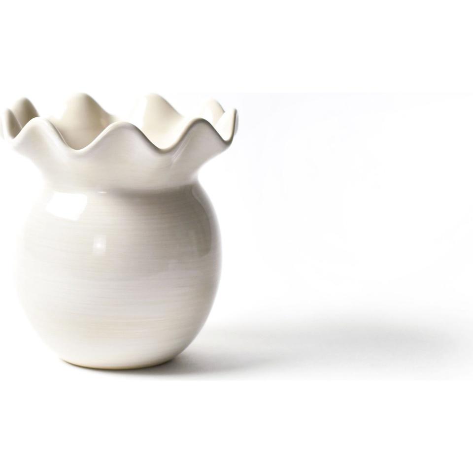 10) Signature White Ruffle Vase