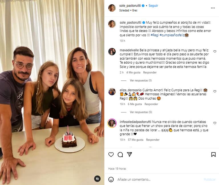 El dulce mensaje de Soledad Pastorutti a su hija Regina (Foto: Captura de video / Instagram @sole_pastorutti)