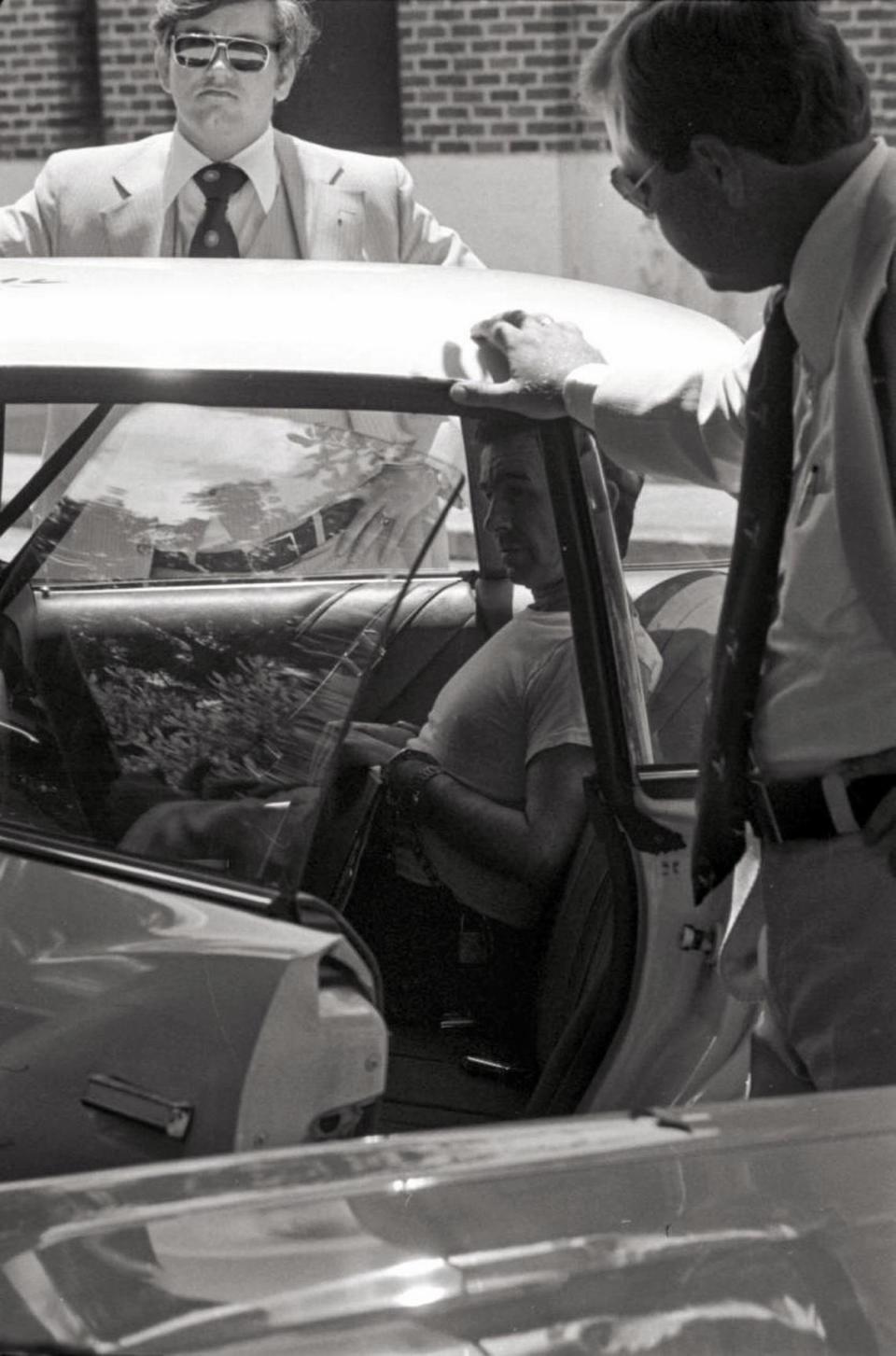 In 1976, Pee Wee Gaskins was convicted for murder and sentenced to the electric chair. In this photo from 1977, Gaskins was pictured at the Sumter County courthouse after testifying before a grand jury about another death. By the time the Florence County native was executed in 1991, he had killed an estimated 15 people.