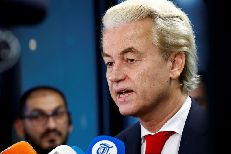 FILE PHOTO: Dutch politicians meet after election to start coalition talks