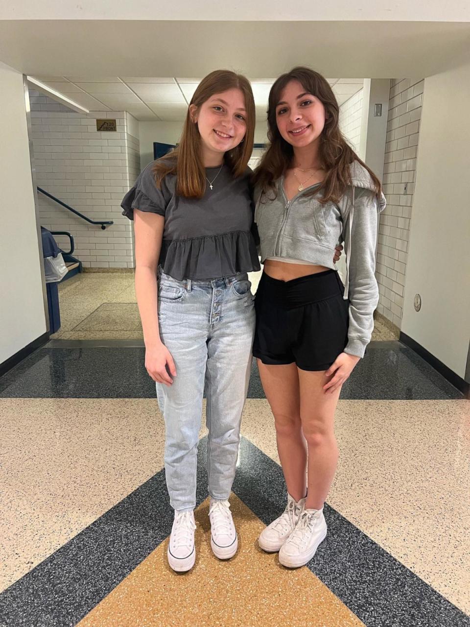 PHOTO: Anna Beresnyak and Bella Beresnyak are one of 11 sets of twins in the 2024 graduating class of Norwin High School. (Norwin High School )