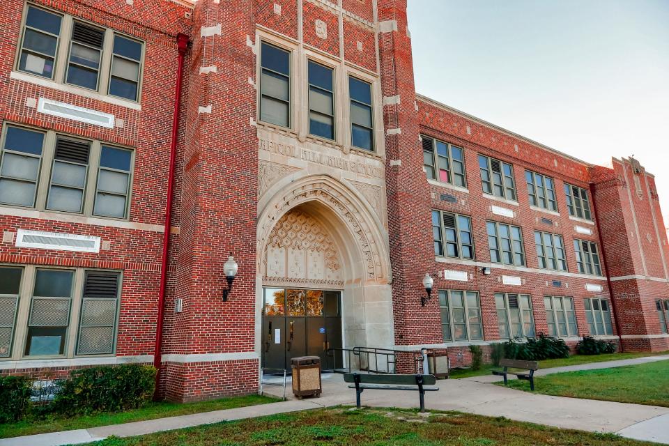 Exterior photographs of Capitol Hill High School in Oklahoma City, Okla., Friday, Oct. 21, 2016. Photo by Chris Landsberger, The Oklahoman
