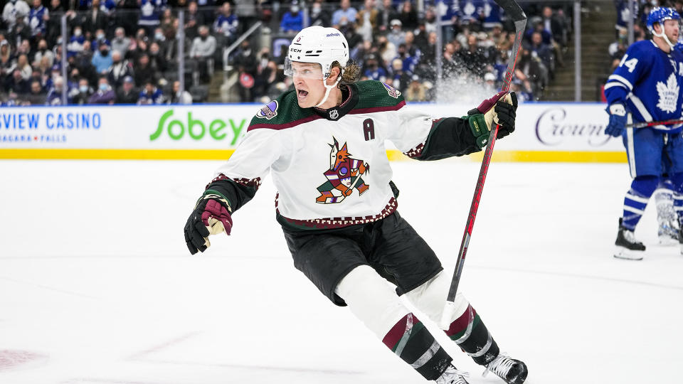 A handful of Canadian teams are reportedly interested in Jakob Chychrun, including the Maple Leafs. (Photo by Andrew Lahodynskyj/NHLI via Getty Images)