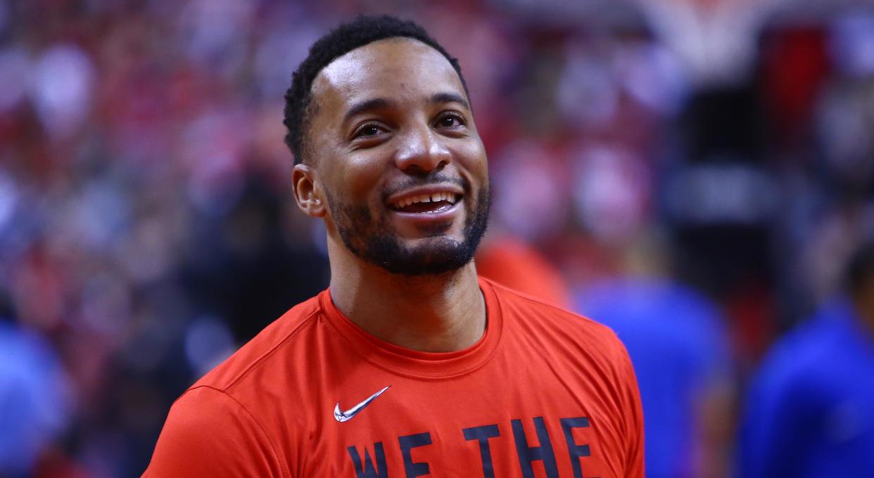 Norman Powell before a game against the Orlando Magic.