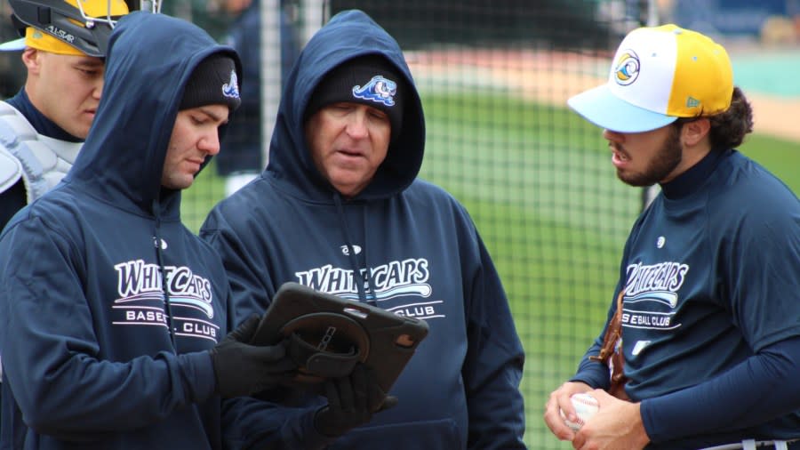 Whitecaps pitching coach Daniel Ricabal.